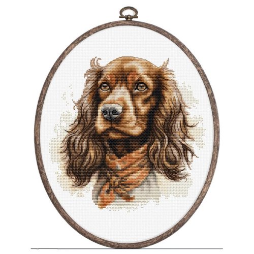 (image for) The Cocker Spaniel Counted Cross Stitch Kit